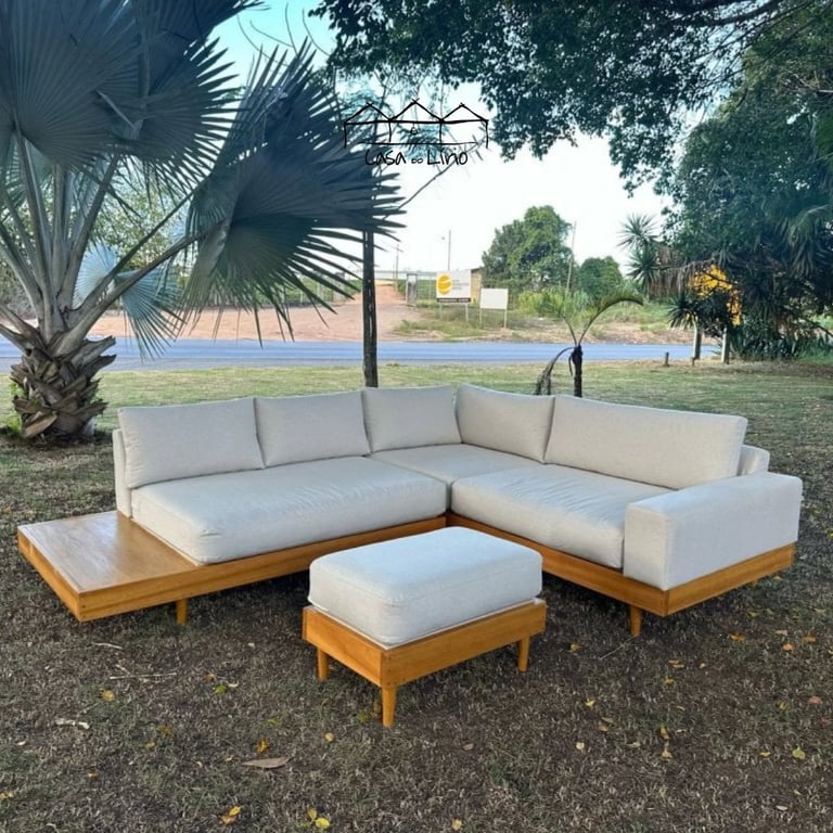 Sofá Melo - Em L | Casa do Lírio