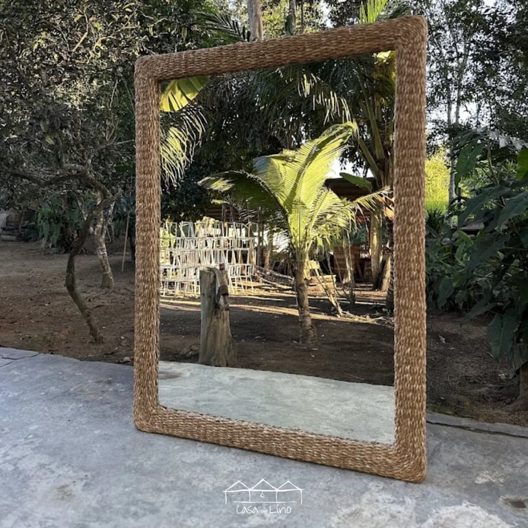 Moldura Em Taboa - Incluso Espelho - 1,50 x 2,00 | Casa do Lírio (3)