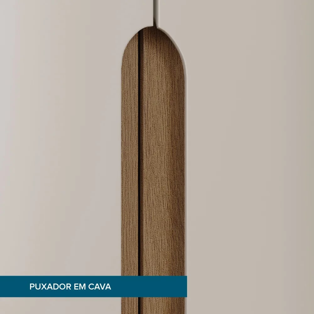 Roupeiro Rimo Enseada 6 Portas com pés | ELETRO KIT (6)