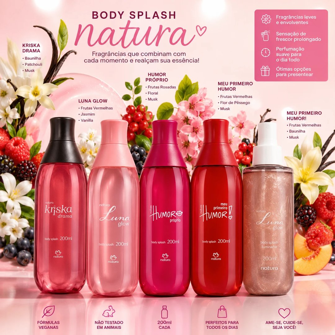 Body Splash NATURA 200ml | Loja Chrysdape