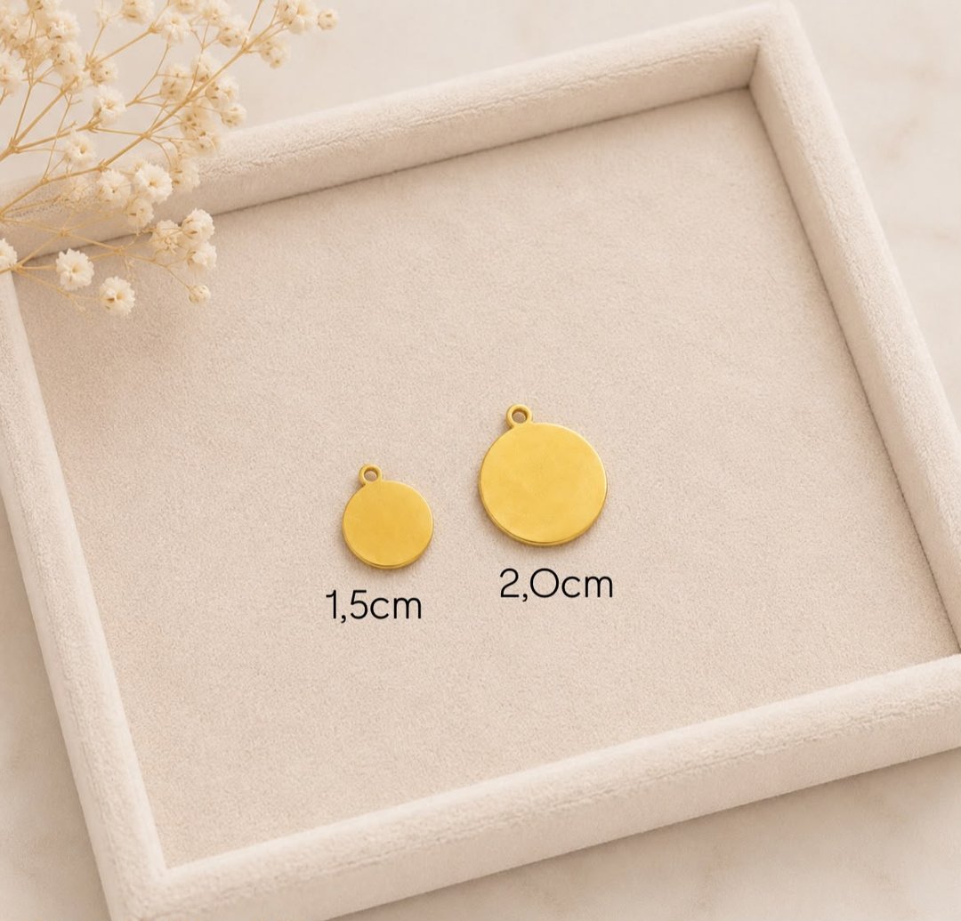 BRACELETE COM PINGENTE PERSONALIZAVEL - AÇO INOX DOURADO | Like Joias e Acessórios (3)