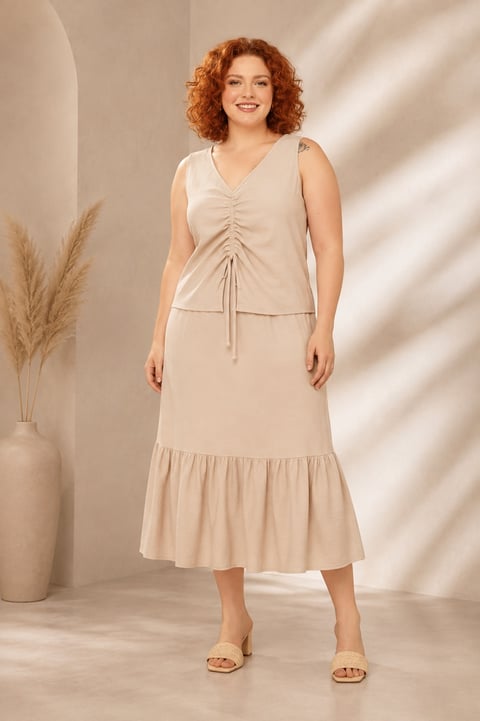 Conjunto Plus Size PS84 | Dryffer Fashion