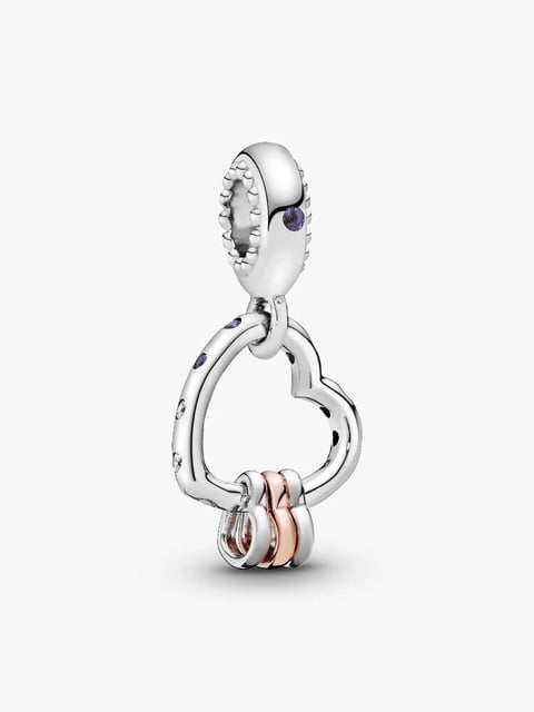 Charm Pendente Coração e Corações | Like Joias e Acessórios