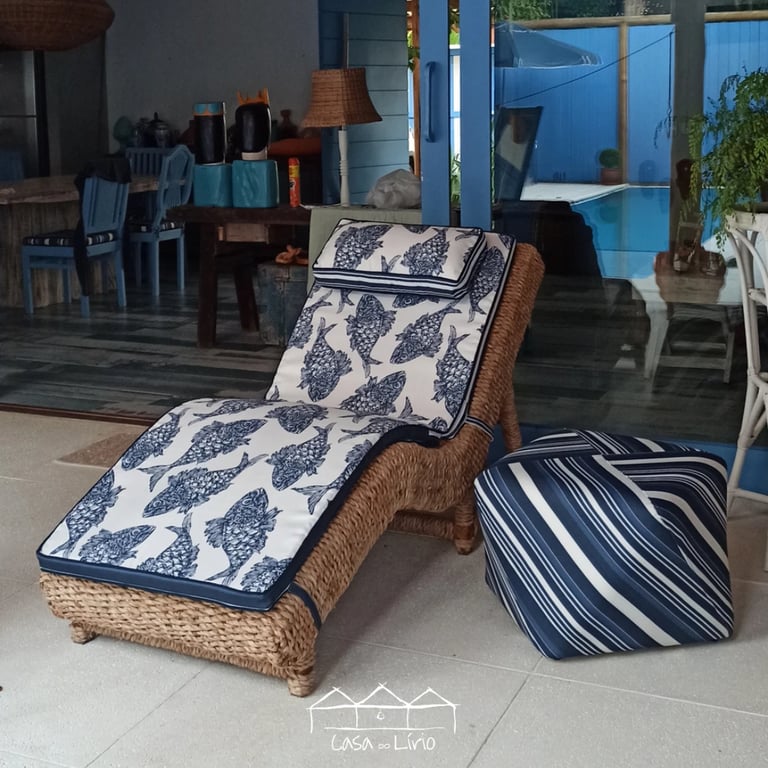 Espreguiçadeira Gabriella - Fibra Natural De Taboa | Casa do Lírio