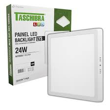 PAINEL DE LED TASCHIBRA LYS QUADRADO SOBREPOR 24W | Evidenci distribuidora