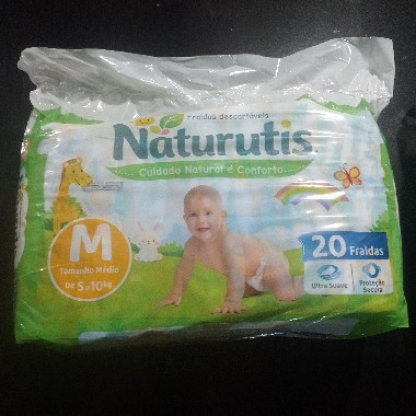 FRALDA NATURUTIS PACOTAO C/20 UND TAM M | Evidenci distribuidora