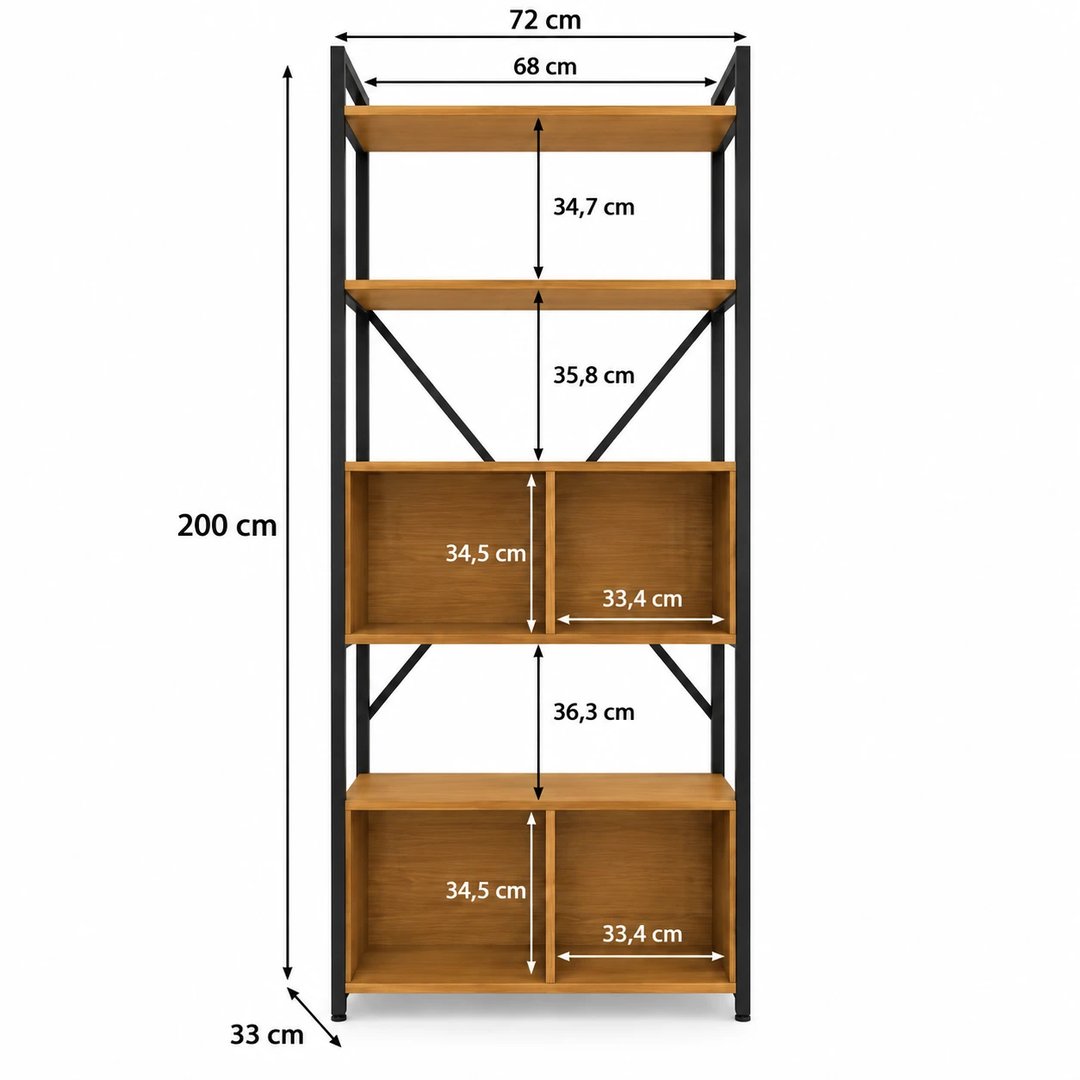 Estante Crome LI018 com 2 Prateleiras e 4 portas | ELETRO KIT (4)
