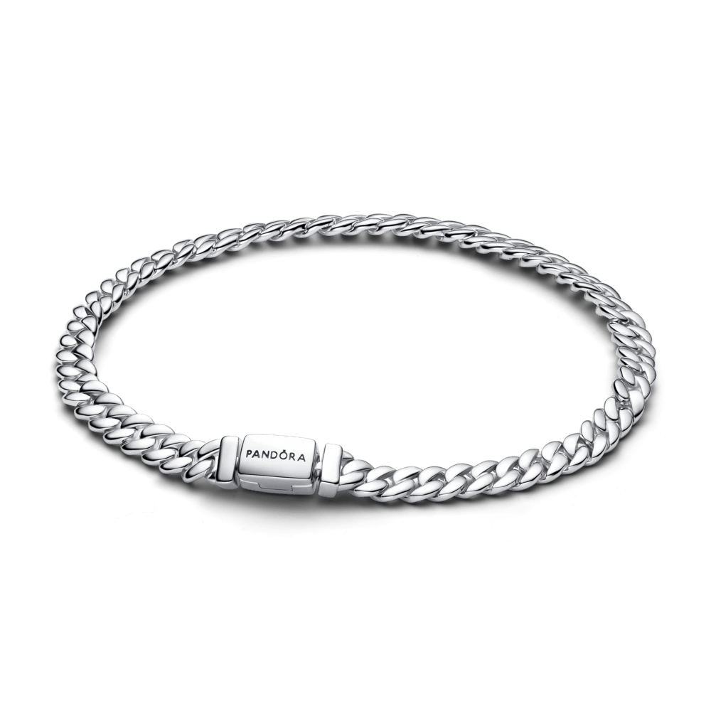Bracelete Prata Maleavel Corrente Cubana | Like Joias e Acessórios