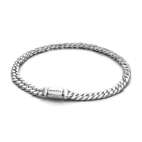Bracelete Prata Maleavel Corrente Cubana | Like Joias e Acessórios