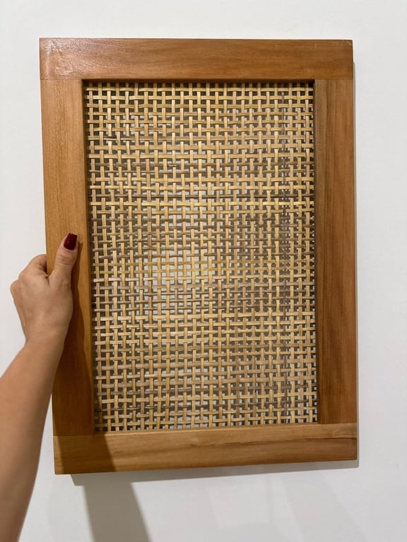 Cabeceira De Cama Mini Quadriculado Com Moldura | Casa do Lírio