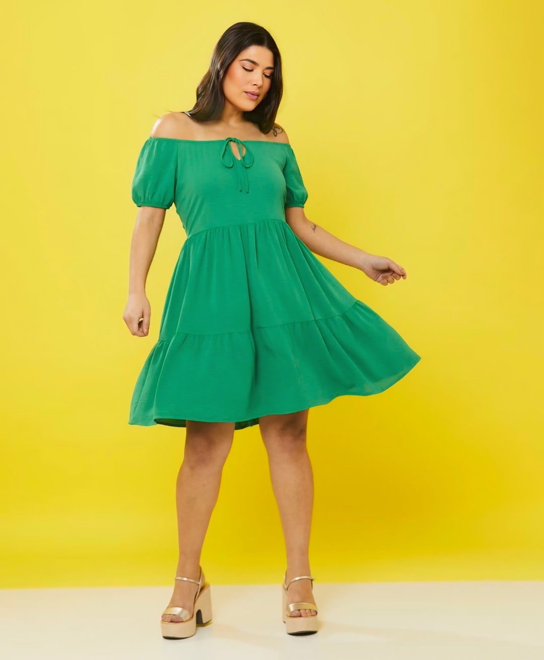 Vestido Plus size PS63 | Dryffer Fashion