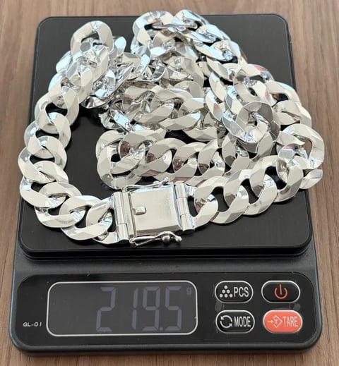 L3-36 Corrente Grumet Gaveta Nacional 20mm 80cm | Everest Jóias