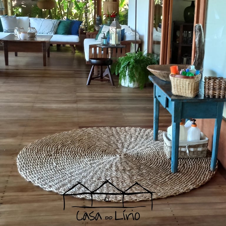 Tapete De Taboa Redondo Tradicional | Casa do Lírio (3)