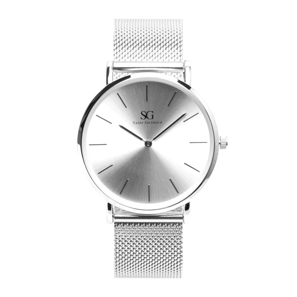 Relógio de Pulso Pulseira Prata Harlem Full Silver 40mm | Like Joias e Acessórios