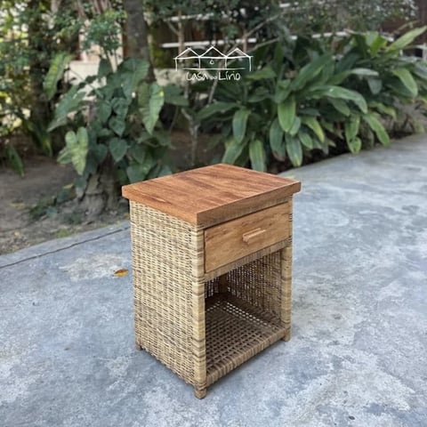Mesa De Cabeceira Caraiva - Junco Natural | Casa do Lírio