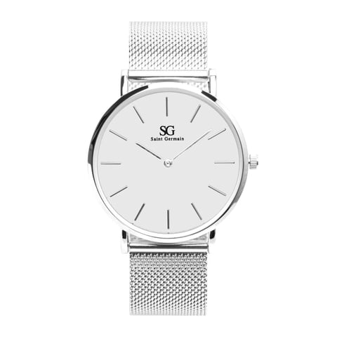 Relógio Minimalista Pulseira Prata Harlem Silver 40mm | Like Joias e Acessórios