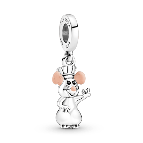 Charm Prata Pendente Disney Pixar - Remy de Ratatouille | Like Joias e Acessórios