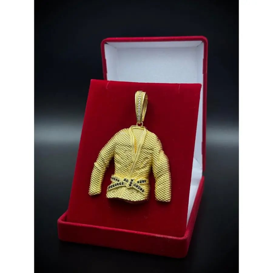 PINGENTE KIMONO 3D CRAVEJADO | Everest Jóias