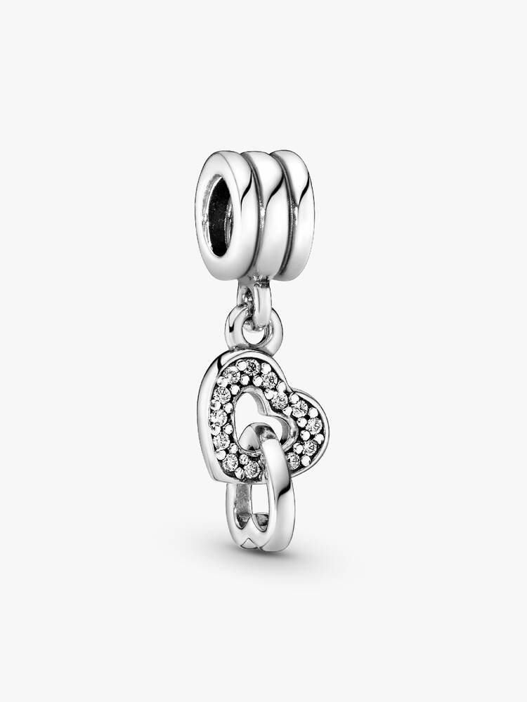 Charm Pendente Corações Entrelaçados | Like Joias e Acessórios