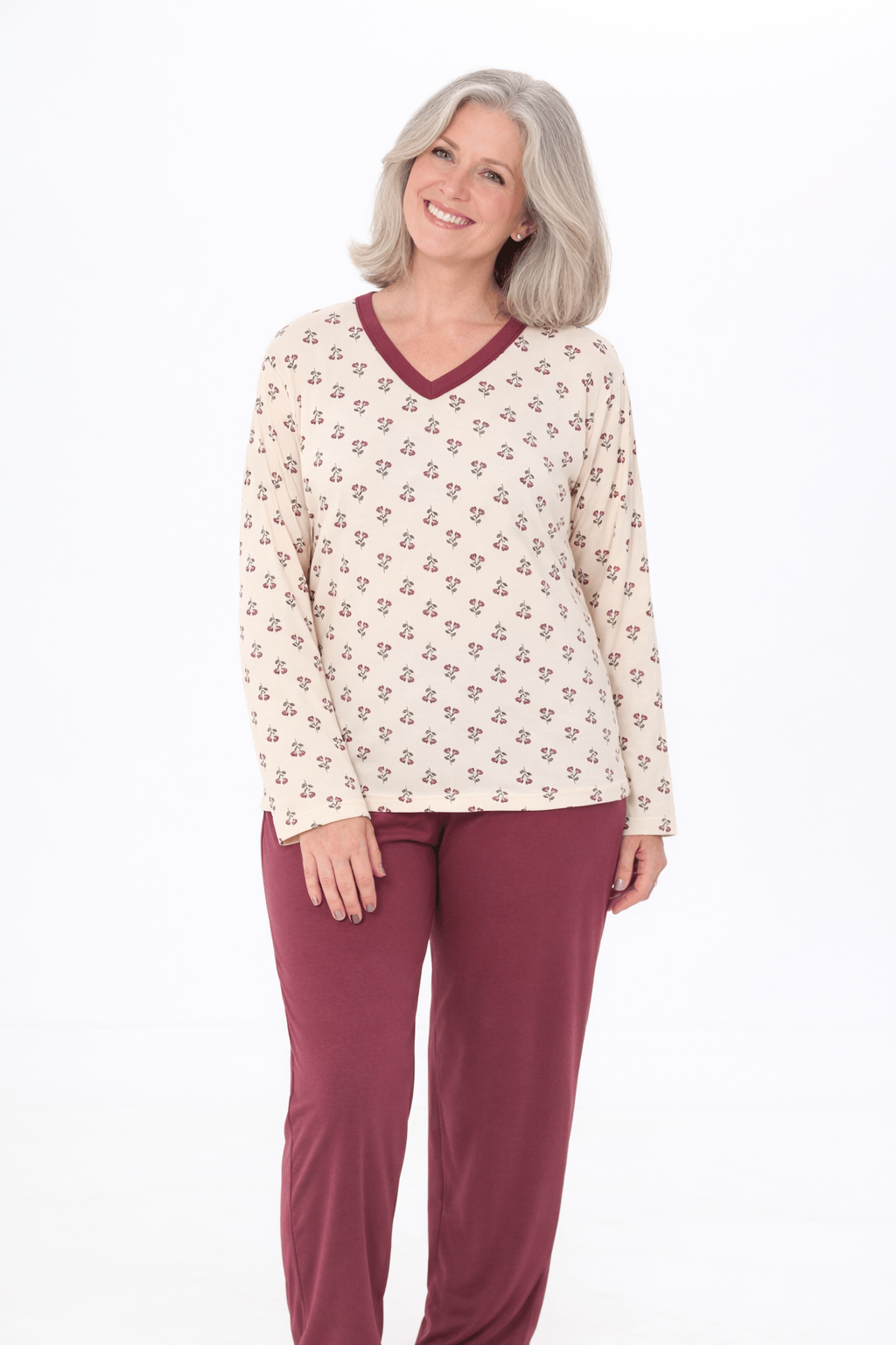 PIJAMA SENHORA PV VARIAS ESTAMAPAS | Gatto Style