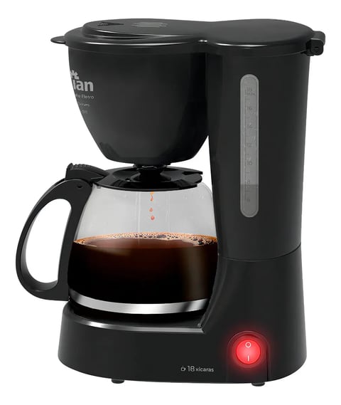 Cafeteira Elétrica 18 Xícaras 650w Preta Cf102 - Kian | Decoralar móveis e eletrodomésticos
