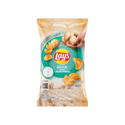 LAYS RUSTICA CREAM CHEESE 68GX30 | PEP Distribuidora