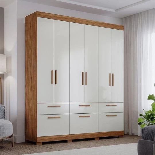 Roupeiro Panan Porto 6 Portas e 5 Gavetas | ELETRO KIT