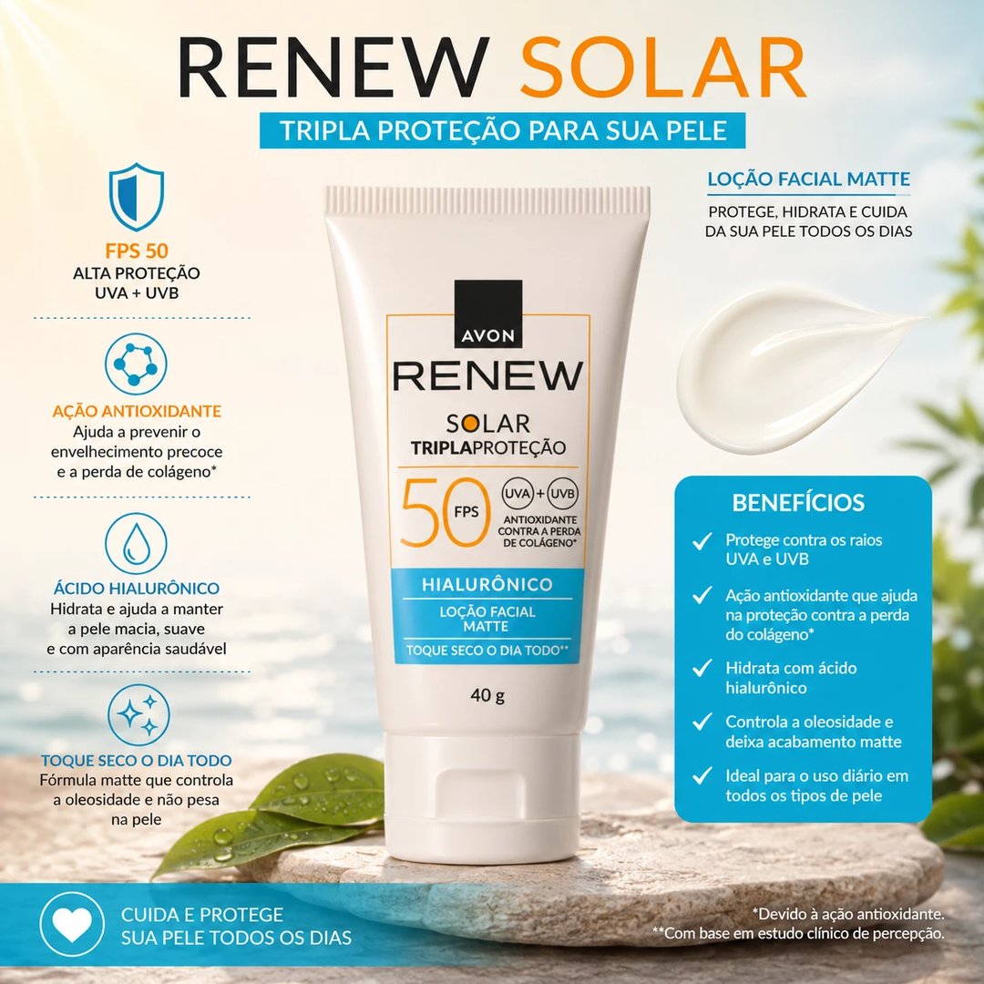 Protetor solar FPS 50 renew 40g | Loja Chrysdape (2)