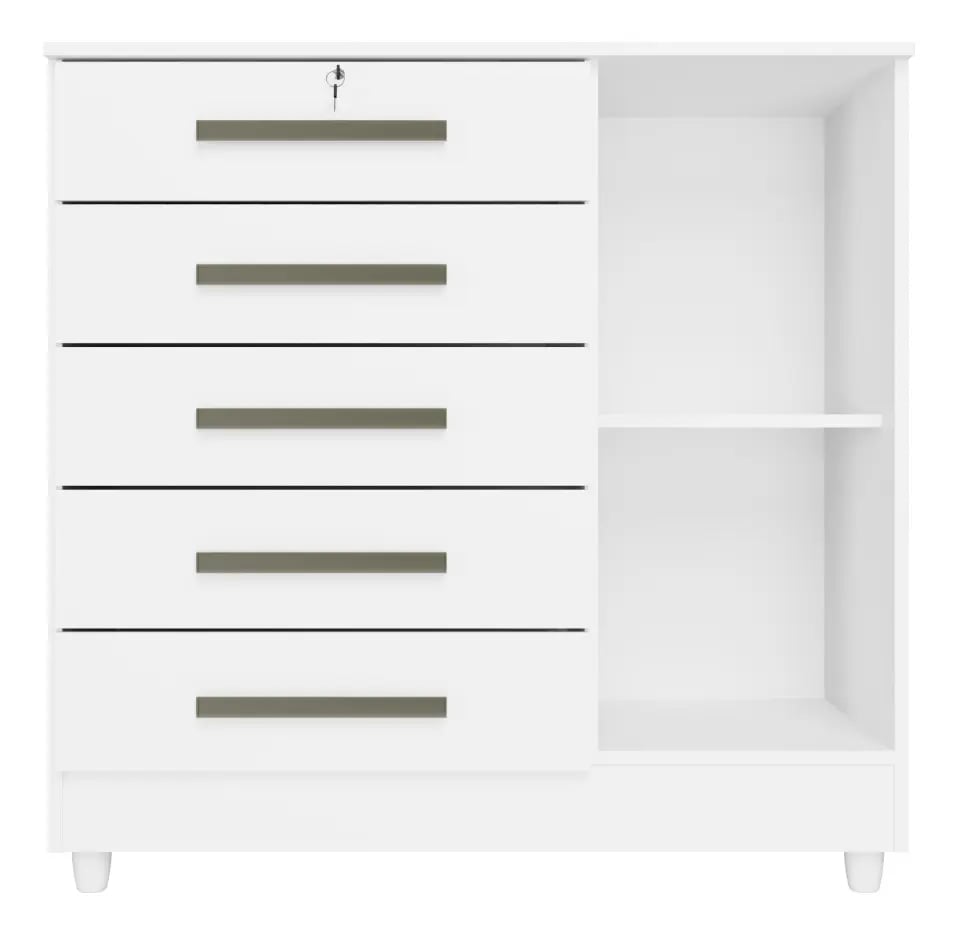Cômoda Rud Rack Vitória II Com 5 Gavetas 1 Porta | ELETRO KIT (3)