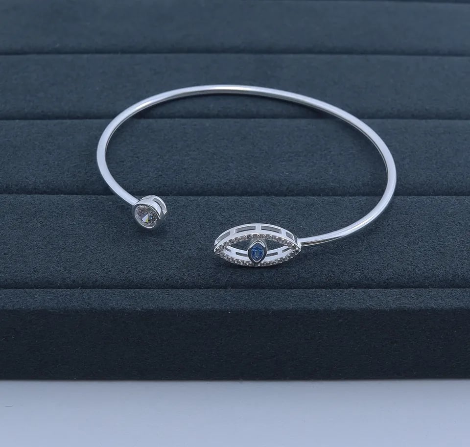 G1-1 BRACELETE IMPORTADO CRAVEJADO OLHO GREGO | Everest Jóias