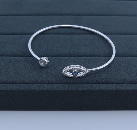 G1-1 BRACELETE IMPORTADO CRAVEJADO OLHO GREGO | Everest Jóias
