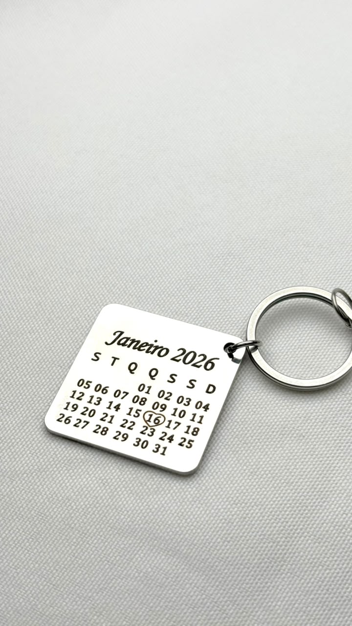Kit Calendário Quadrado Magnético Aço Inox | Like Joias e Acessórios (5)