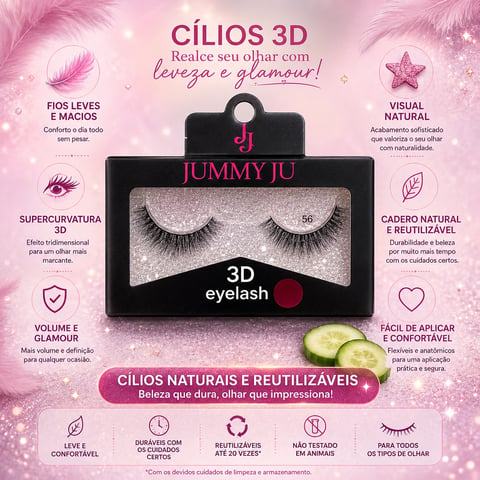 Cílios Postiços 3D | Loja Chrysdape