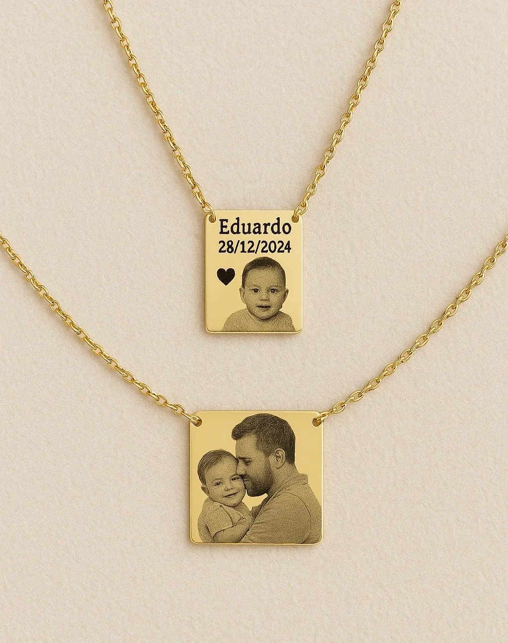 Aço Inox Dourado | Escapulário Personalizável | Like Joias e Acessórios