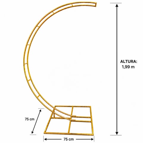 ARCO 1/2 LUA DUPLO 1,99 ALTURA | ART'S FERRO