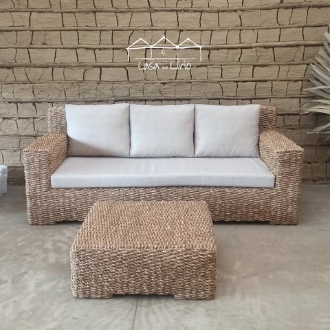 Mesa De Centro Nelma Em Taboa | Casa do Lírio
