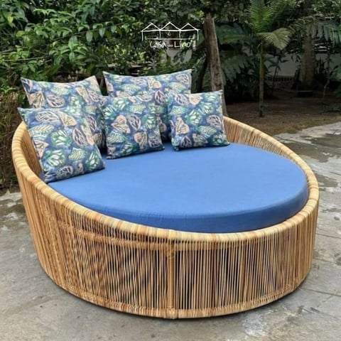 Chaise Lana Em Junco Sintético Cordão - Completo | Casa do Lírio