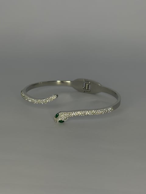 Bracelete aço prata | X1joias