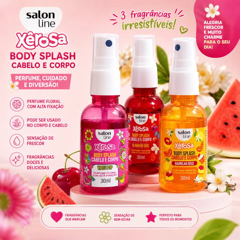 Body Splash Corpo e Cabelo 30ml SALON LINE | Loja Chrysdape