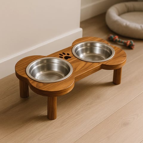 Comedouro inox duplo | Linqui