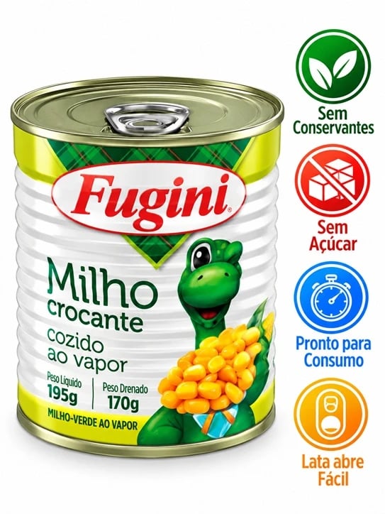 VEGETAIS LATA FUGINI MILHO VERDE CROCANTE VAPOR 30X170G | Central de Negócios B2B
