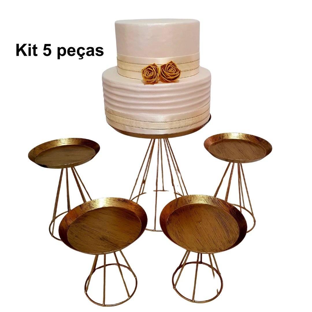 KIT 5 PEÇAS PÉ PIRAMIDE | ART'S FERRO