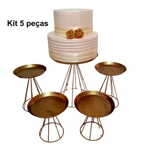 KIT 5 PEÇAS PÉ PIRAMIDE | ART'S FERRO