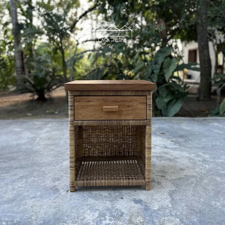 Mesa De Cabeceira Caraiva - Junco Natural | Casa do Lírio (3)