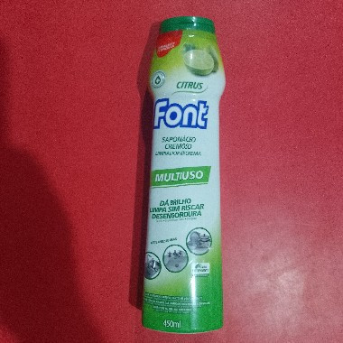 SAPONACEO CREMOSO FONT 450ML CITRUS | Evidenci distribuidora