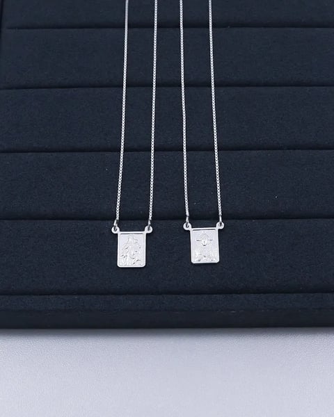 G1-68 ESCAPULÁRIO PLACA M 60CM | Everest Jóias