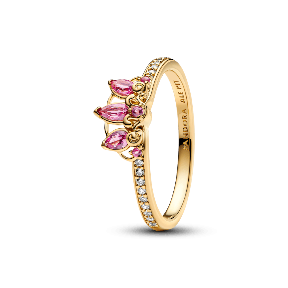 Anel Ouro Disney Tiara Da Rapunzel | Like Joias e Acessórios