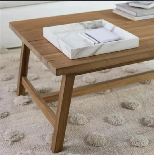 Mesa De Centro Merlin Madeira Tatajuba Ou Angelin | Casa do Lírio