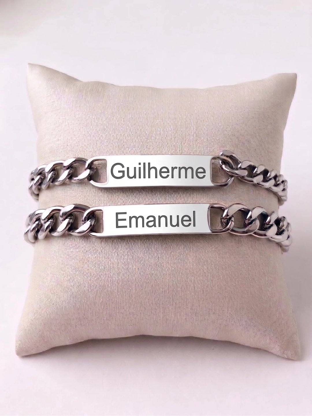 Pulseira Grummet Personalizável | Aço Inox | Like Joias e Acessórios