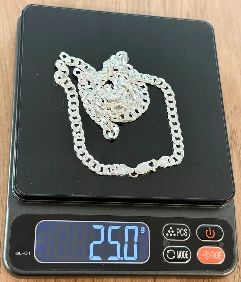 L3-42 CORRENTE GRUMET 6MM 70CM | Everest Jóias